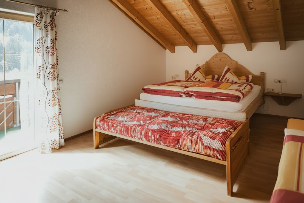 Ferienwohnung Montafon Schlafzimmer, Schlafzimmer von Ferienwohnung 1